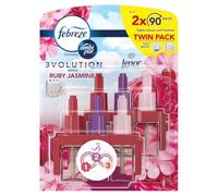 Febreze 3Volution Lot de 2 recharges à brancher 20 ml - Jasmin rubis