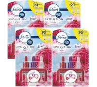 Febreze 3Volution Lot de 4 recharges à brancher 20 ml - Jasmin rubis