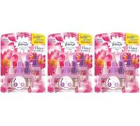 Febreze 3Volution Lot de 6 recharges pour désodorisant Pivoine et cèdre 20 ml