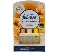 Febreze 3Volution - Recharge de parfum d'orchidée dorée - 20 ml - 3 parfums alternés - Lutte contre les odeurs