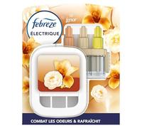 Febreze 3Volution Souffle Précieux Kit De Démarrage Diffuseur Électrique, Prise + Recharge de 20ml, 3 Parfums en Alternance, Combat les Odeurs en Continu, Jusqu'à 90 Jours