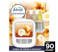 Febreze 3Volution Souffle Précieux Kit De Démarrage Diffuseur Électrique, Prise + Recharge de 20ml, 3 Parfums en Alternance, Combat les Odeurs en Continu, Jusqu'à 90 Jours