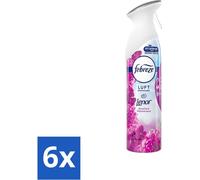 Febreze Amethyst spray désodorisant - Parfum frais floral - 300 ml - Pack avantage - 6 pièces