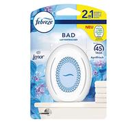 Febreze Désodorisant de salle de bain Lenor Fraîcheur d'avril, 1 pièce, parfum WC, diffuseur de parfum pour lutter en continu et prévenir les odeurs