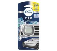 Febreze Désodorisant pour voiture Teck & Menthe bleue, parfum de voiture contre les odeurs