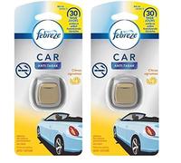 Febreze Diffuseur Désodorisant Voiture, Anti Tabac, 1 x 20g, Élimine les Odeurs et Rafraîchit L’intérieur (Lot de 2)