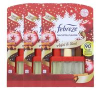 Febreze Lot de 3 recharges de désodorisant pomme et cannelle 20 ml chacun Combat les odeurs