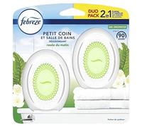 Febreze Petit Coin Désodorisant Maison (2 Unités x 75ml), Rosée du Matin, Désodorisant En Continu Pour Élimination Et Prévention Des Odeurs