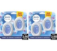 Febreze Petit Coin, Désodorisant WC En Continu (7.5ml x2), Parfum Eveil Printanier, Combat Les Odeurs, Fraîcheur Jusqu'à 50 Jours (Lot de 2)