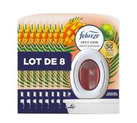 Febreze Petit Coin Fruits Exotiques, Désodorisant WC En Continu Pour Élimination Et Prévention Des Odeurs, Fraîcheur Jusqu'à 50 Jours, 8 X 7.5 ML