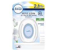 Febreze Petit Coin et Salle de Bains, 1 x 7.5ml, Désodorisant WC, élimine les Odeurs et Rafraîchit L’intérieur, Pureté de Coton