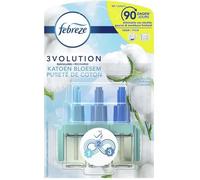Febreze Recharges 3Volution pour Diffuseur Électrique, Pureté De Coton, Lot de 3