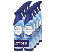 Febreze Spray Désodorisant (185ml x8), Parfum Eveil Printanier de Lenor, 2en1, Combat Efficacement Les Odeurs, Laisse Un Parfum Frais
