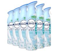 Febreze Spray Désodorisant Linge Frais, Naturel, 6x 300ML, Éliminateur D’Odeur Pour Toutes Les Pièces De La Maison Et Gaz Propulseur 100%