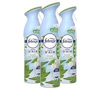 Febreze Spray Désodorisant Maison, 3 unités (3x 300 ml), Pour Élimination Et Prévention Des Odeurs, Rosée Du Matin