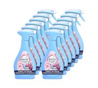 Febreze Spray Désodorisant Textile (385ml x12), Fleur Naissante, Combat Les Odeurs Emprisonnées Dans Les Tissus, Laisse Un Parfum Frais