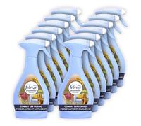 Febreze Spray Désodorisant Textile (385ml x12), Fruits Exotiques, Combat Les Odeurs Emprisonnées Dans Les Tissus, Laisse Un Parfum Frais