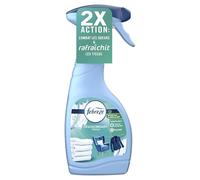 Febreze Désodorisant Textile Linge Frais, Pack Économique 8x500ml, Élimine les Odeurs avec Technologie OdourClear, Formule à Base d'Eau, Testé Dermatologiquement, Sans Danger pour Animaux
