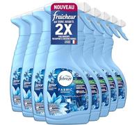 Febreze Spray Désodorisant Textile (500ml x8), Parfum Envolée d'Air de Lenor, Combat Les Odeurs Emprisonnées Dans Les Tissus, Laisse Un Parfum Frais
