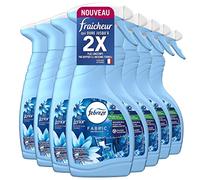 Febreze Spray Désodorisant Textile Lenor Envolée D'Air (8 x 500ml), Technologie OdourClear, Élimine Les Odeurs De Vos Textiles Pour Ne Laisser Qu’un Parfum Frais,