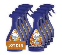 Febreze Textile Spray Désodorisant 500 ML x 8 Lenor Agrumes Et Verveine Blanche, Élimine Les Odeurs Emprisonnées Dans Les Tissus Et Laisse Un Parfum Frais