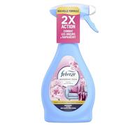 Febreze Textile Spray Désodorisant, Fleur Naissante, 385ML, Élimine Les Odeurs Emprisonnées Dans Les Tissus Et Laisse Un Parfum Frais