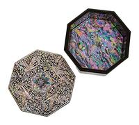 February Mountain Boîte à bibelots en nacre de avec couvercle, fait main, vide poche