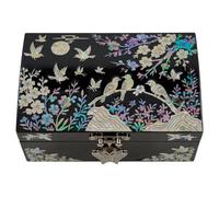 February Mountain Boîte à Bijoux Petite en Nacre Coréenne - Cadeau Fête des Mères, Noël, Anniversaire, Mariage, Idées de Cadeaux pour les Femmes qui ont Tout (Birds)