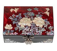 February Mountain Boîte à Bijoux Traditionnelle Coréenne en Nacre - Cadeaux pour Femmes pour la Fête des Mères, Noël, Anniversaire, Mariage, Anniversaire