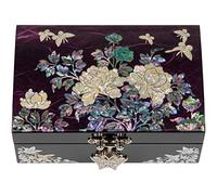 February Mountain Boîte à Bijoux Traditionnelle Coréenne en Nacre - Cadeaux pour Femmes pour la Fête des Mères, Noël, Anniversaire, Mariage, Anniversaire