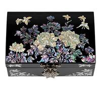 February Mountain Boîte à Bijoux Traditionnelle Coréenne en Nacre - Cadeaux pour Femmes pour la Fête des Mères, Noël, Anniversaire, Mariage, Anniversaire