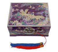 February Mountain Boîte à musique coréenne traditionnelle en nacre pour femme, cadeau de Noël et d'anniversaire pour femme