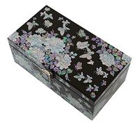 February Mountain Boîte décorative Mohter of Pearl avec couvercles pour décoration d'intérieur Plateau Cadeau unique pour les femmes qui ont tout fait à la main