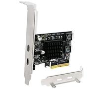 FebSmart 2 x 10 Gbit/s Ports USB-C PCIE USB 3.1 Gen2 Carte d'extension pour Serveur Windows 7.8,8.1,10 (32/64), Mac OS 10.9.x, 10.10.x, 10.12.x, 10.13.x, 10.14.x, 10.15.x. Technologie (FS-C). 2-Pro