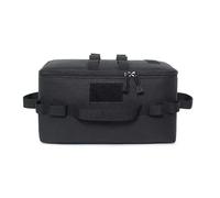 FebTzadik Sac de rangement de camping tactique 11 L - Sac d'équipement durable for la survie, le survol et les aventures en plein air Organisateur de coffre(nègre)