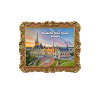 Fecamp Aimant de réfrigérateur 3D Normandie France Souvenir de voyage Décoration de réfrigérateur Autocollant magnétique Collection artisanale