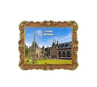 Fecamp Aimant de réfrigérateur 3D Normandie France Souvenir de voyage Décoration de réfrigérateur Autocollant magnétique Collection artisanale