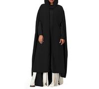Feclmiyt Cape de sorcière pour Halloween avec capuche, cape médiévale de faucheuse - Costumes vintage pour cosplay, cape en laine (A-03, XL)