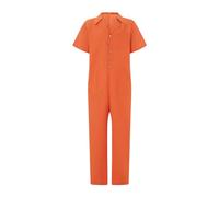 Feclmiyt Orange - Combinaison de prisonnier imprimé pour prisonnier échappé à la prison - Combinaison d'Halloween pour adultes (A-01 pour hommes, XL)