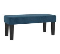 Fecpoo Banc bleu foncé 70 x 30 x 30 cm en velours, contreplaqué, mousse