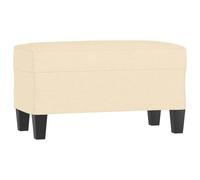 Fecpoo Banc crème 70 x 35 x 41 cm tissu polyester
