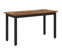 Fecpoo Banc en bois vieilli - 80 x 35 x 45 cm - Pieds en métal