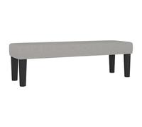 Fecpoo Banc gris clair 100 x 30 x 30 cm tissu polyester contreplaqué