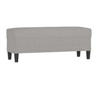 Fecpoo Banc gris clair 100 x 35 x 41 cm tissu polyester contreplaqué