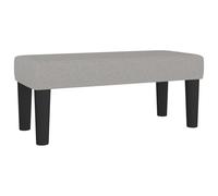 Fecpoo Banc gris clair 70 x 30 x 30 cm tissu polyester contreplaqué