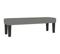 Fecpoo Banc gris foncé 100 x 30 x 30 cm tissu polyester contreplaqué