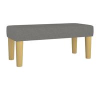 Fecpoo Banc gris foncé 70 x 30 x 30 cm tissu polyester contreplaqué