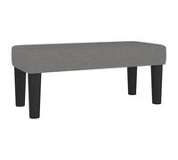 Fecpoo Banc gris foncé 70 x 30 x 30 cm tissu polyester contreplaqué