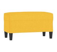 Fecpoo Banc jaune clair 70 x 35 x 41 cm tissu polyester contreplaqué | Tissu résistant, épais rembourré avec de la mousse, polyvalent comme banc de couloir, repose-pieds ou banc de lit
