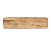 Fecpoo Banc Mango en bois massif laqué blanc 160 x 40 x 45 cm